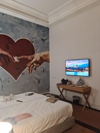 Chambre louée pendant le séjour.