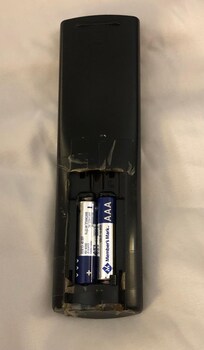 TV Remote had no back