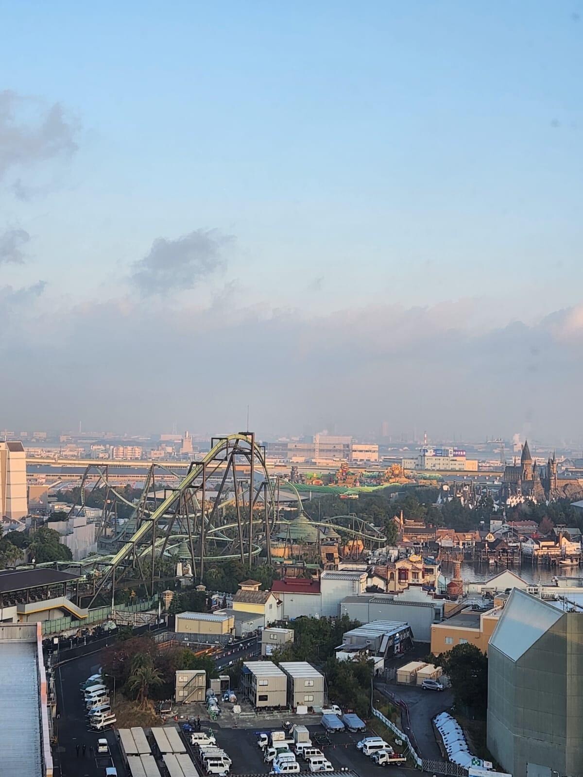 Vista de Universal Studios Japan desde el Hotel