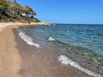 Private beach