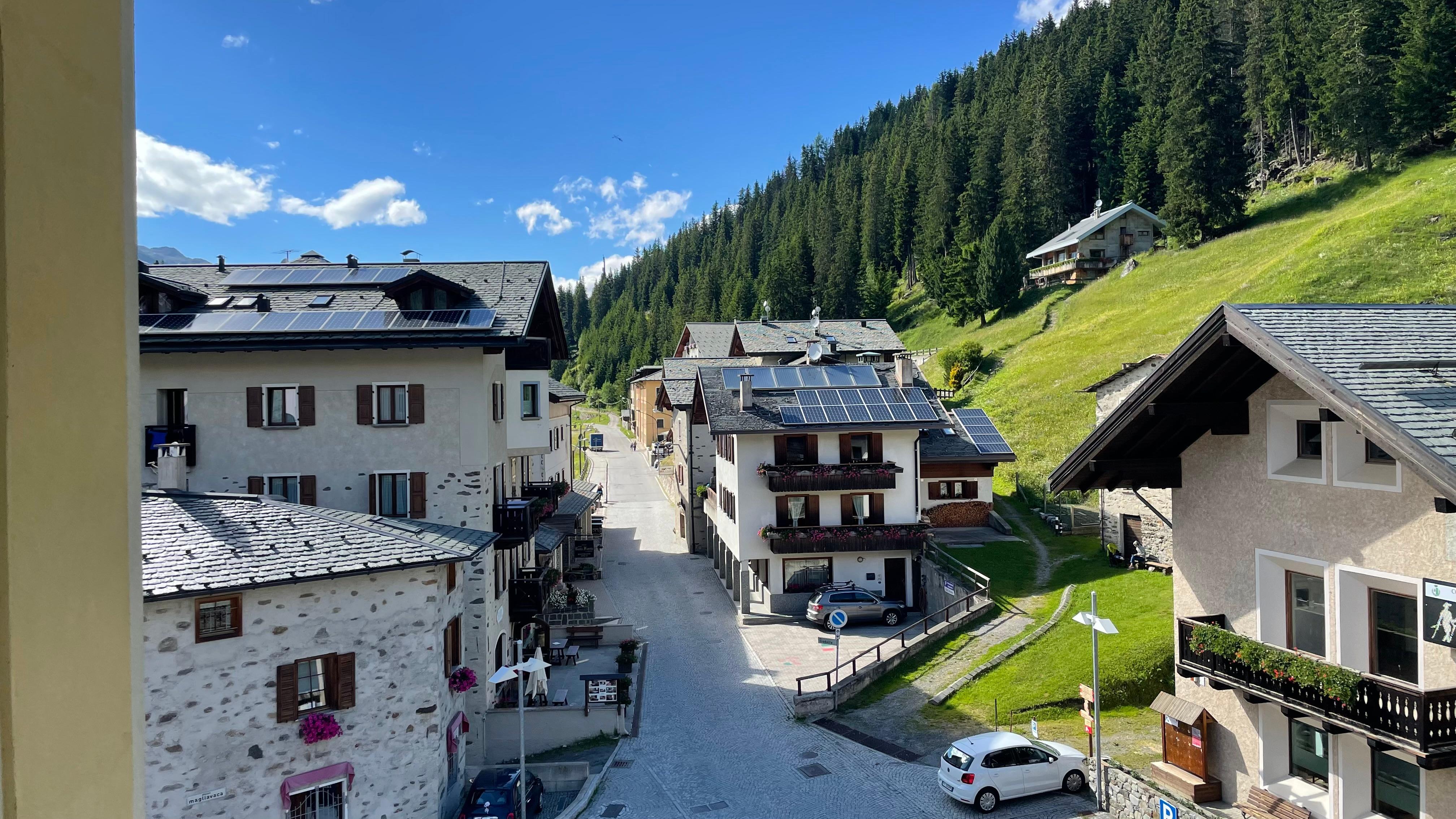 Dal balcone della camera