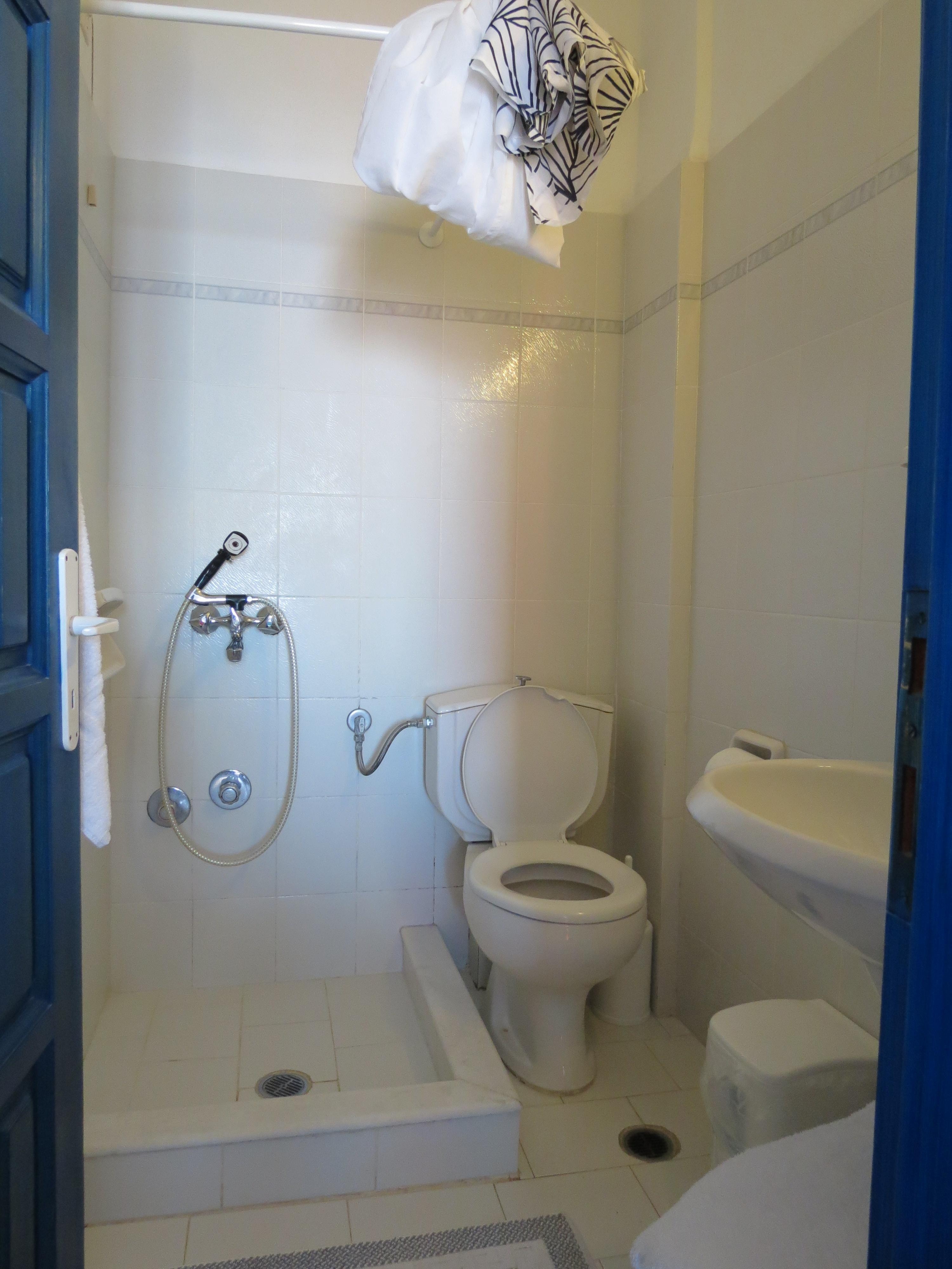 The tiny bathroom
