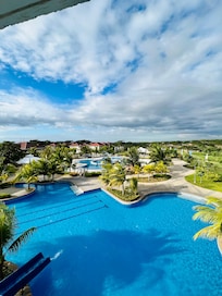 View from the top of the waterslide entrance