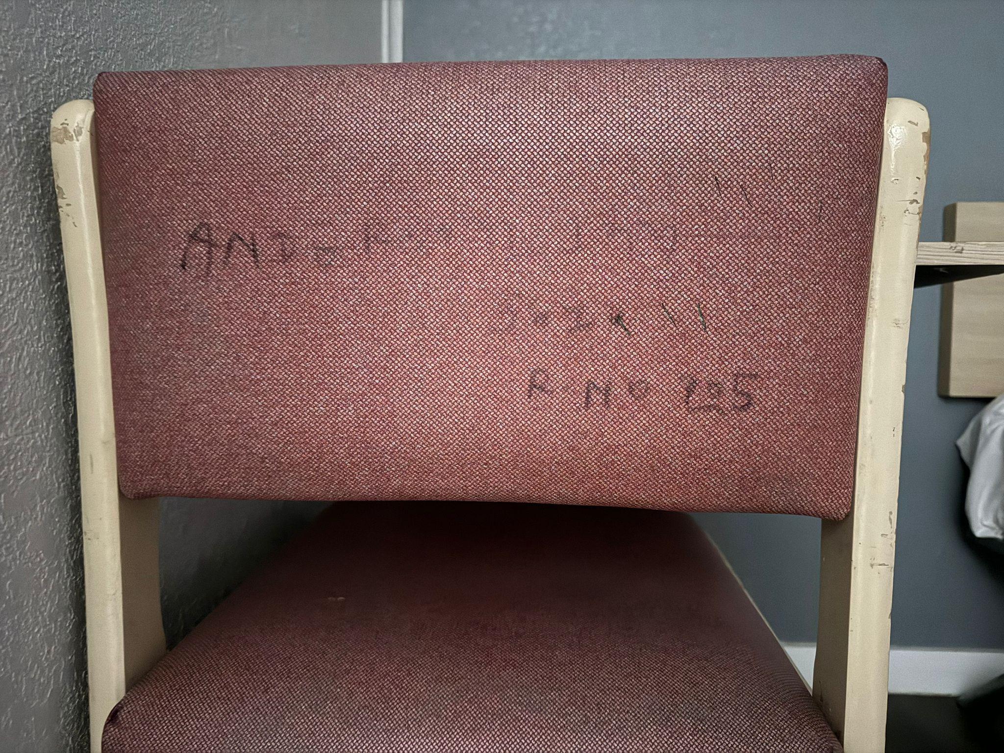 inscriptions on furniture