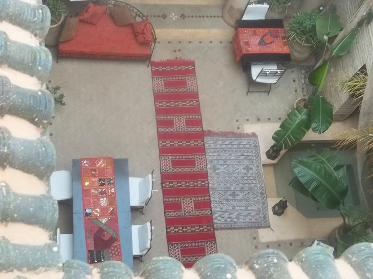 Vue de l'intérieur du riad
