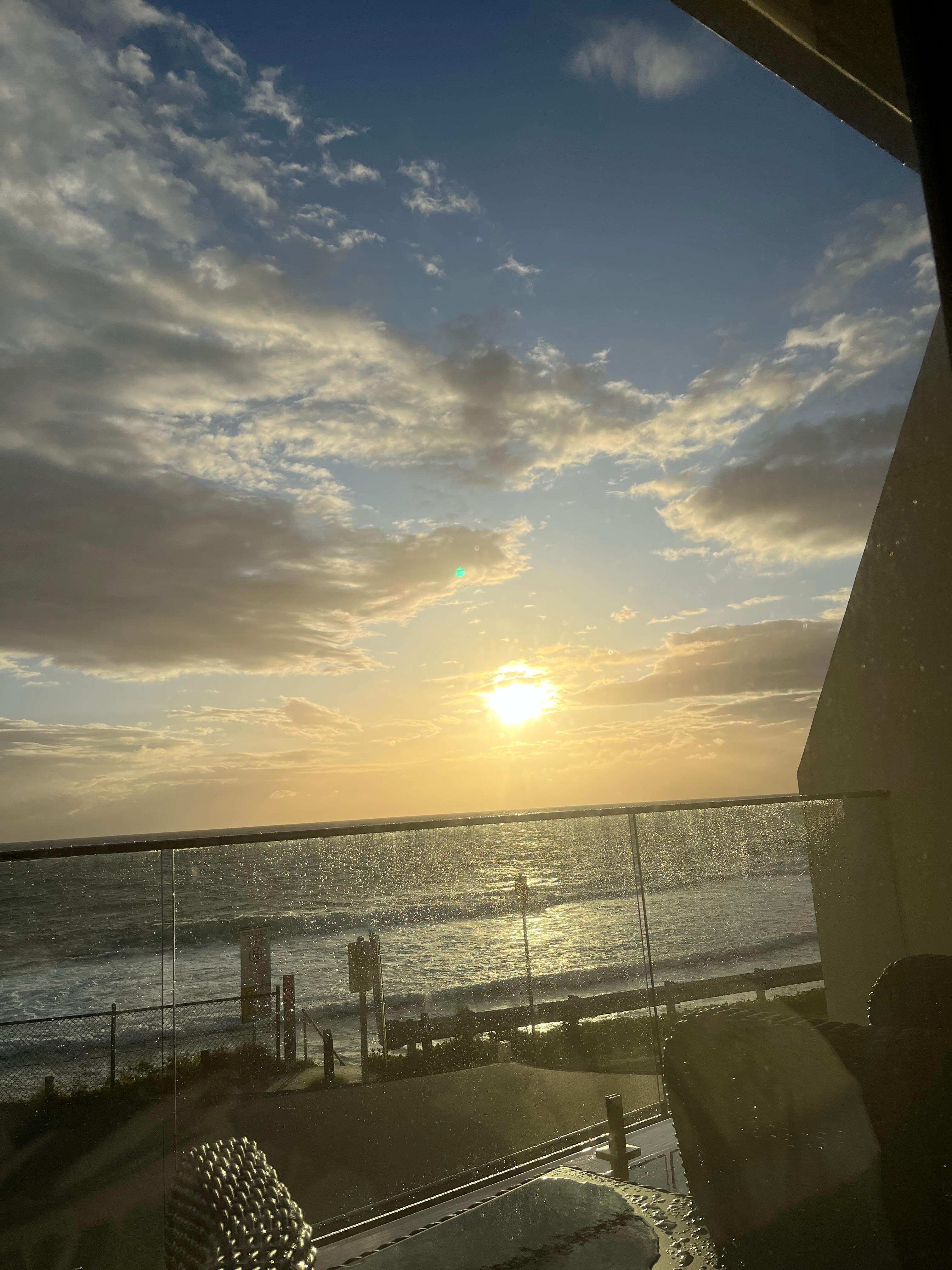 View from the bed
