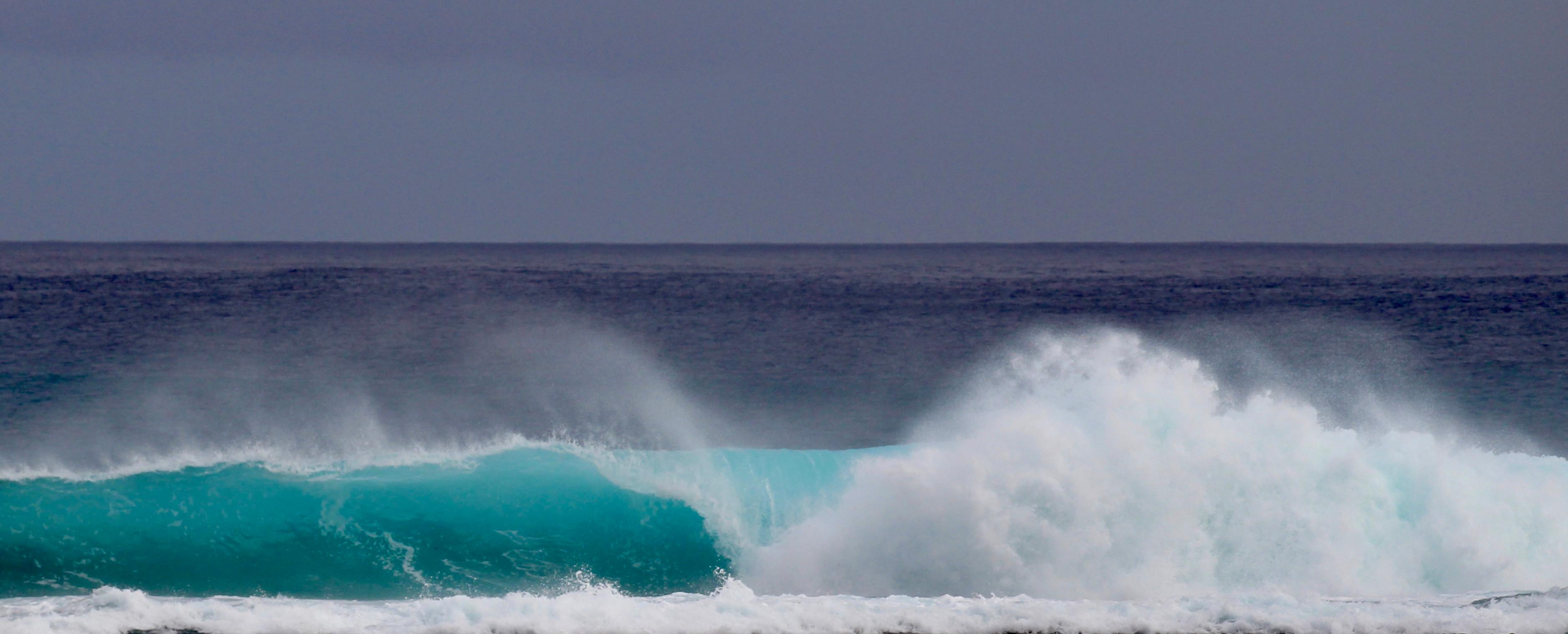 Waves on reef