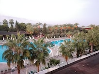 Terrijn van hotel