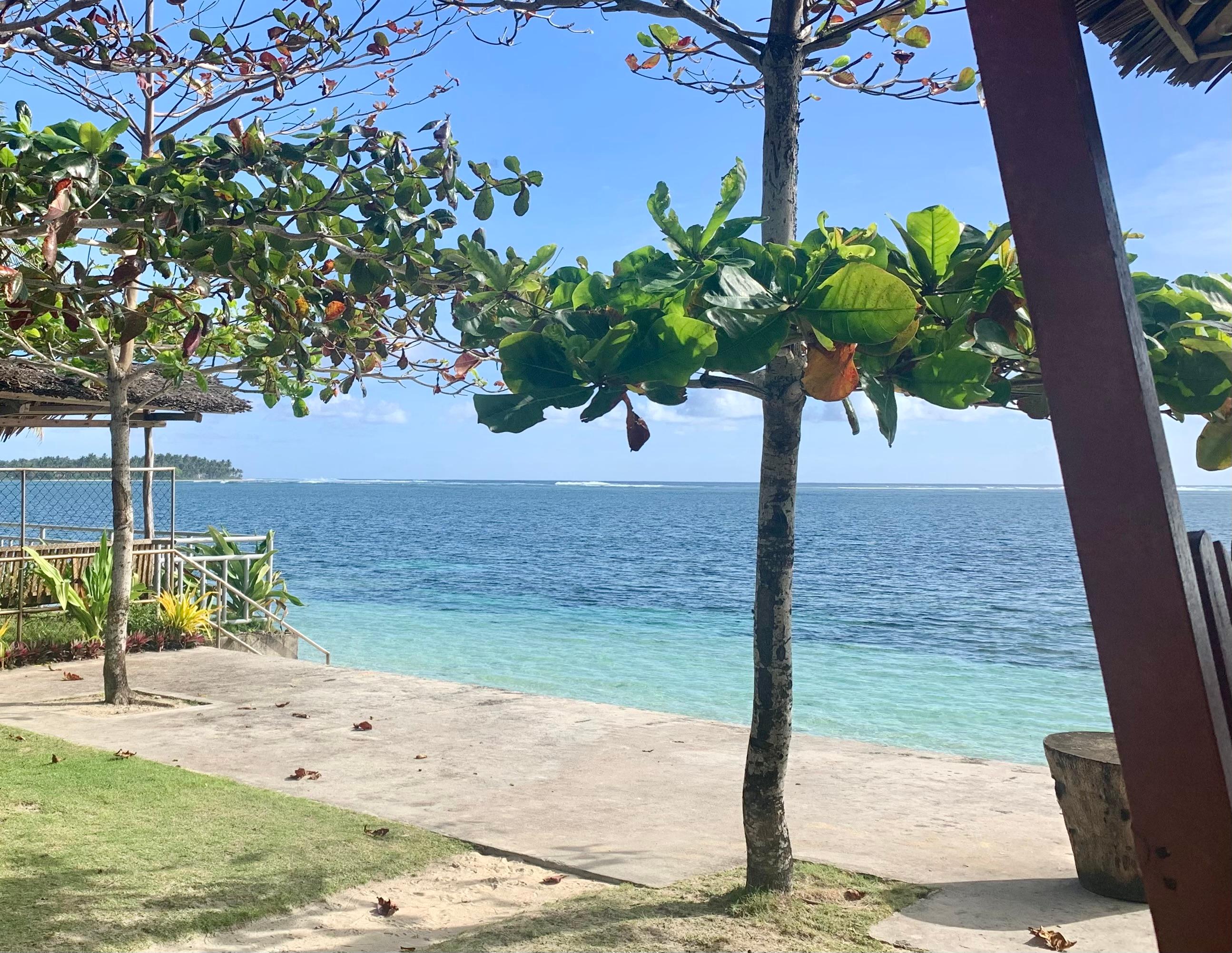 The beach in front of the property