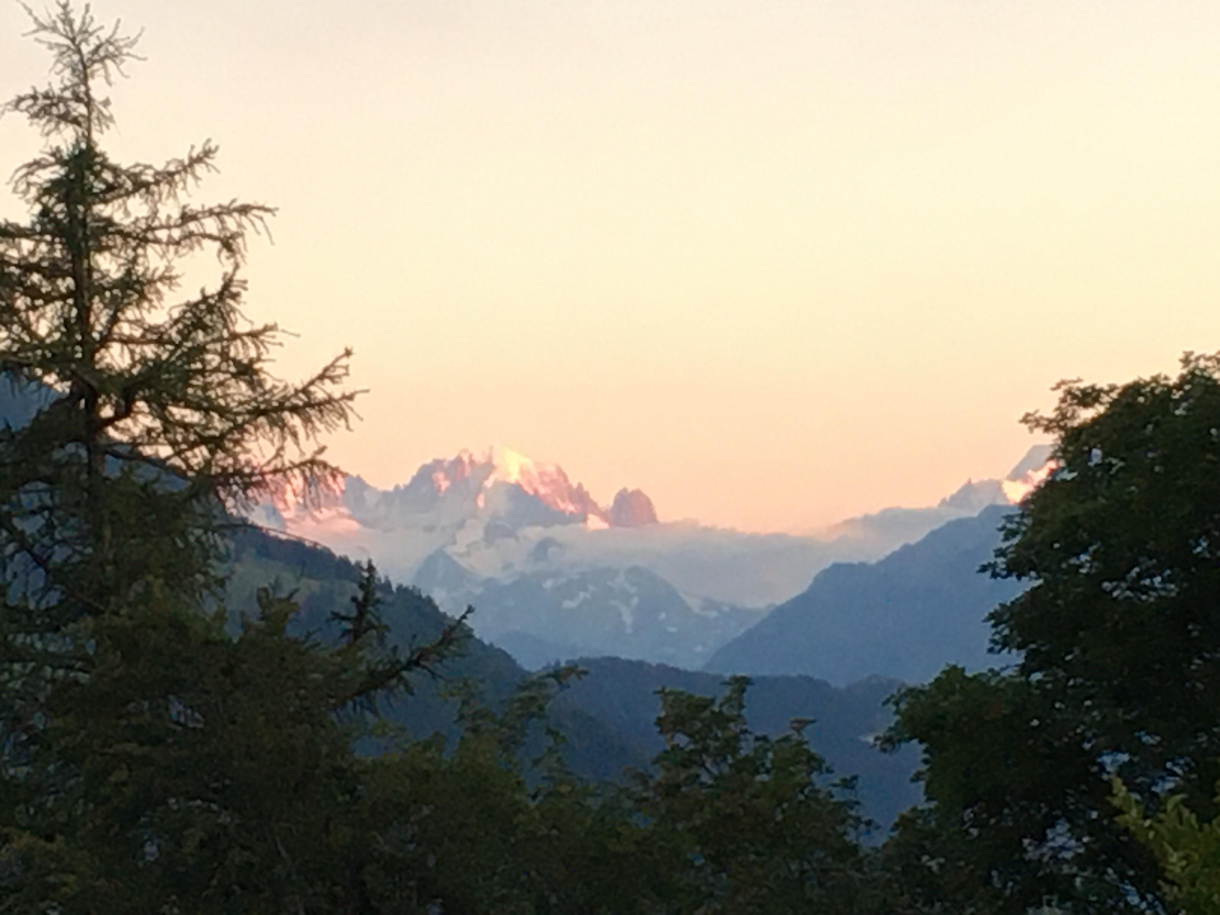 ... bis hin zum Mont Blanc