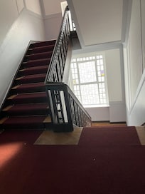 Hotel staircase.