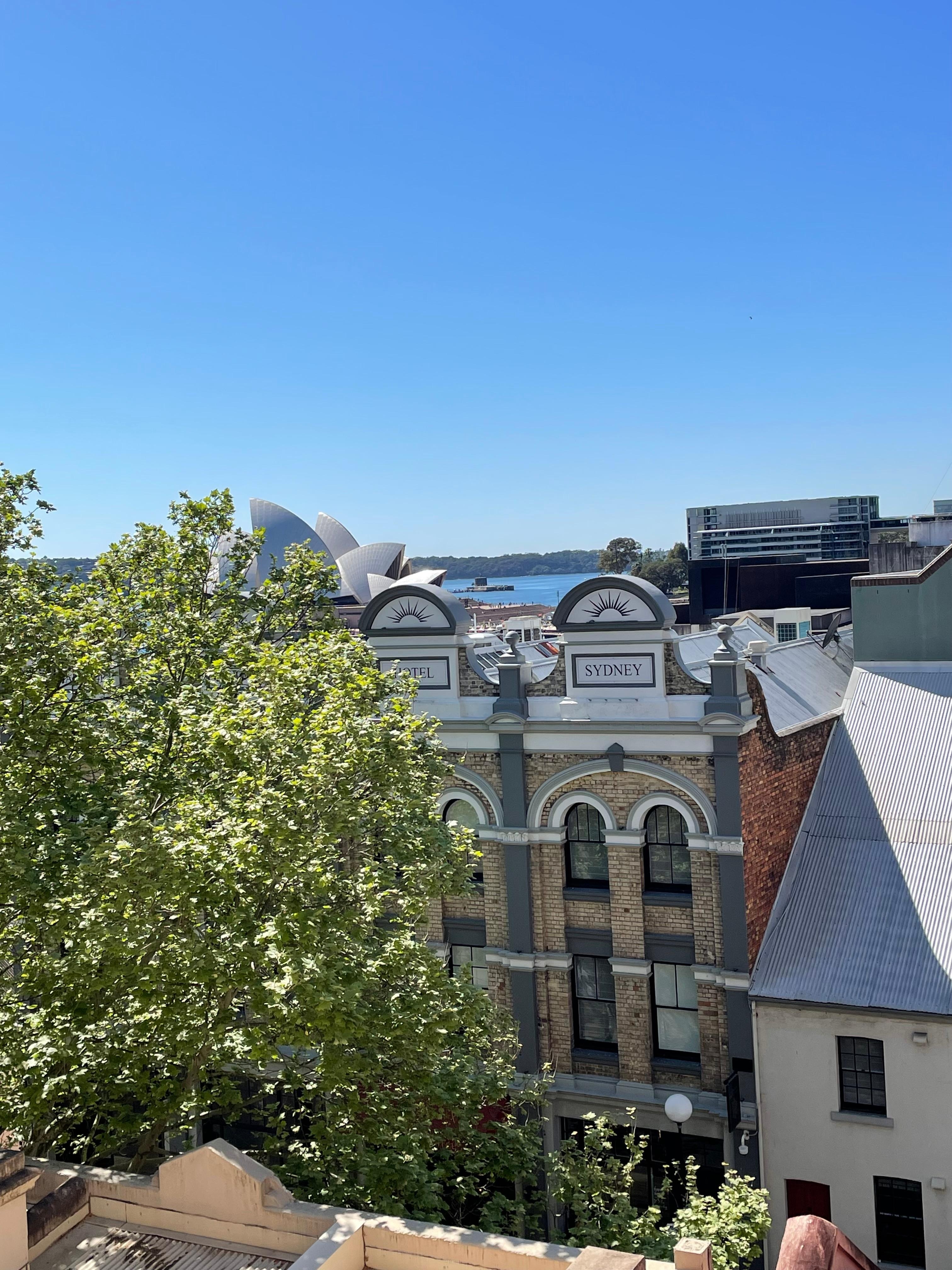 View from balcony .. flooded in the morning sun