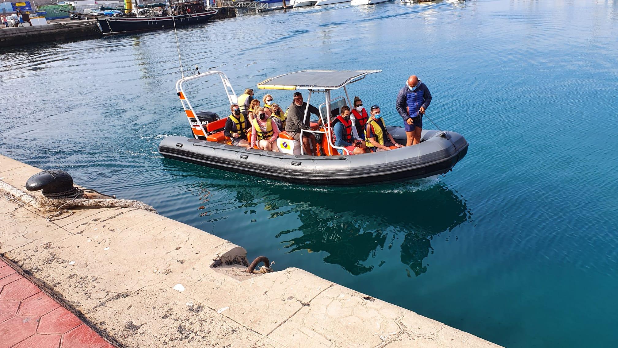 Dolphin search.  Super nice crew.  We did see dolphins and they were amazing!  Fuerteventural Full Experience