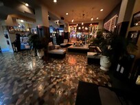 The lounge area