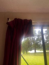 Curtains were falling off the rod