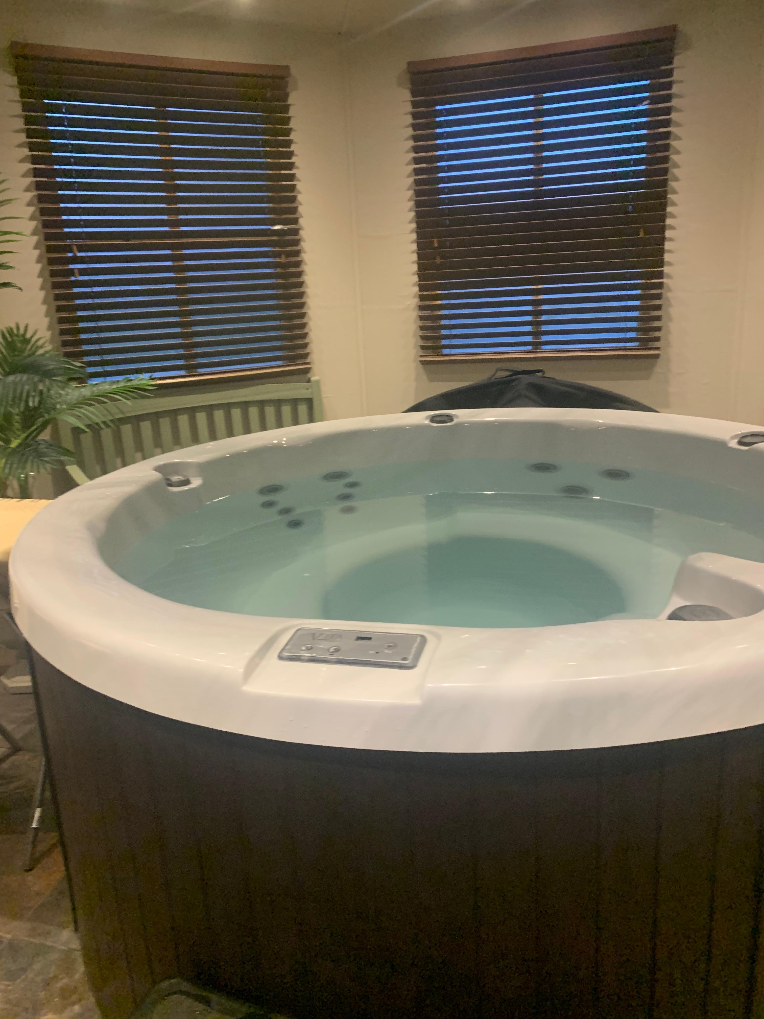 Lovely big hot tub , private only for residents 