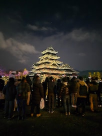 Night view of castle