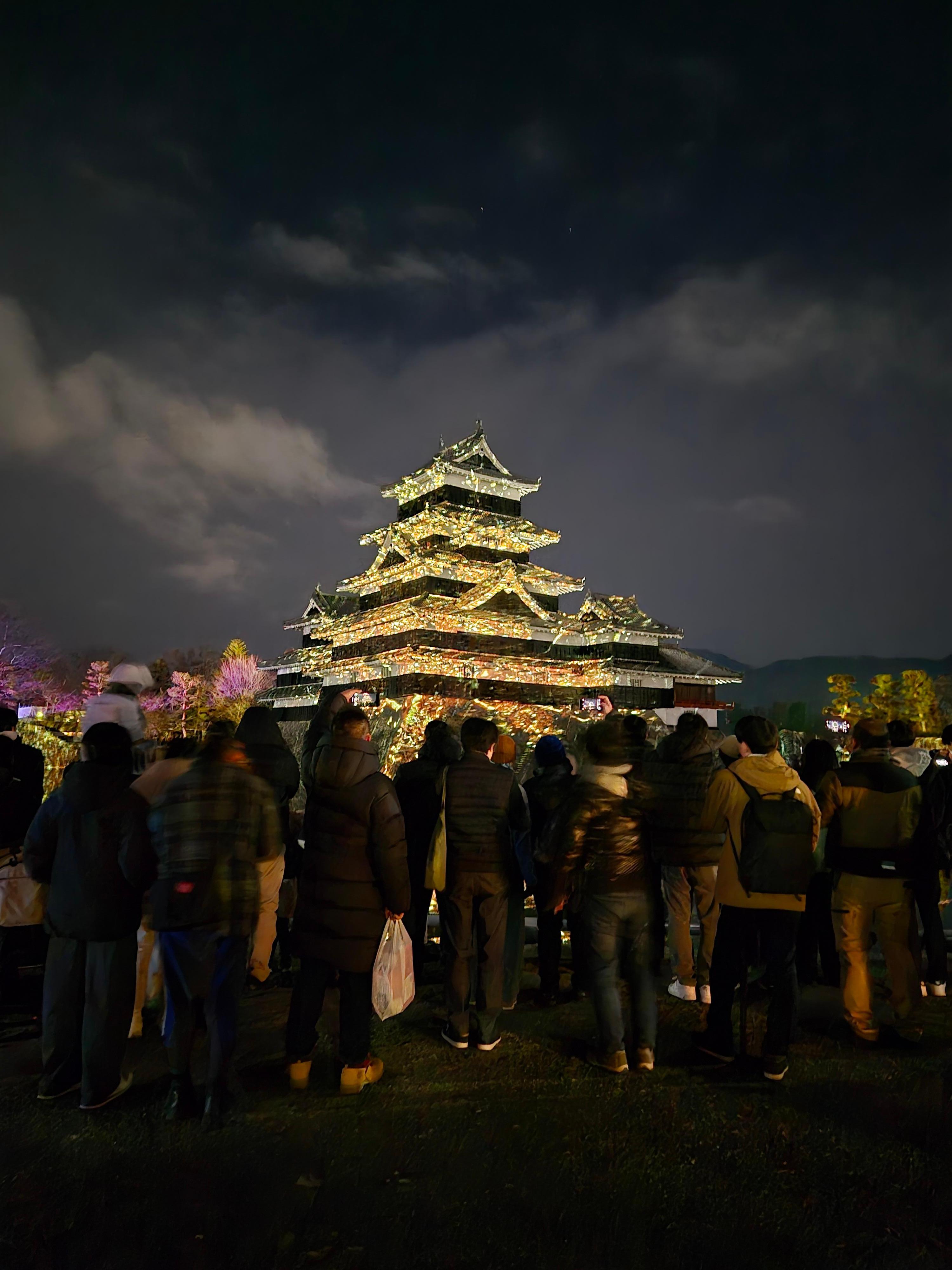 Night view of castle