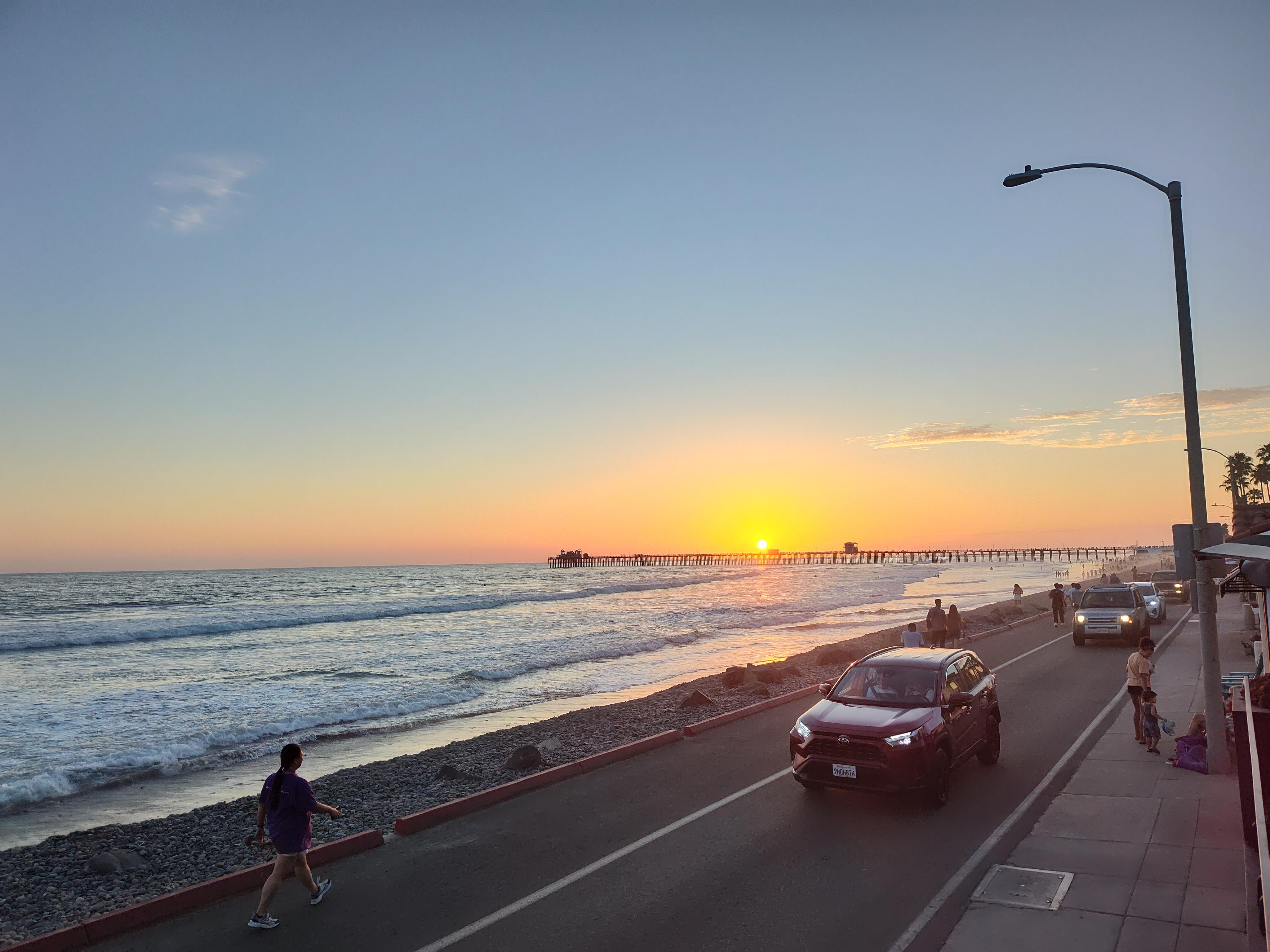 Marbella sunset view