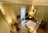 Our executive suite has a loft and big bathtub. Our friends was a larger room but only shower… so ask.