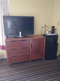 TV small fridge microwave