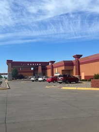 The outside of the hotel