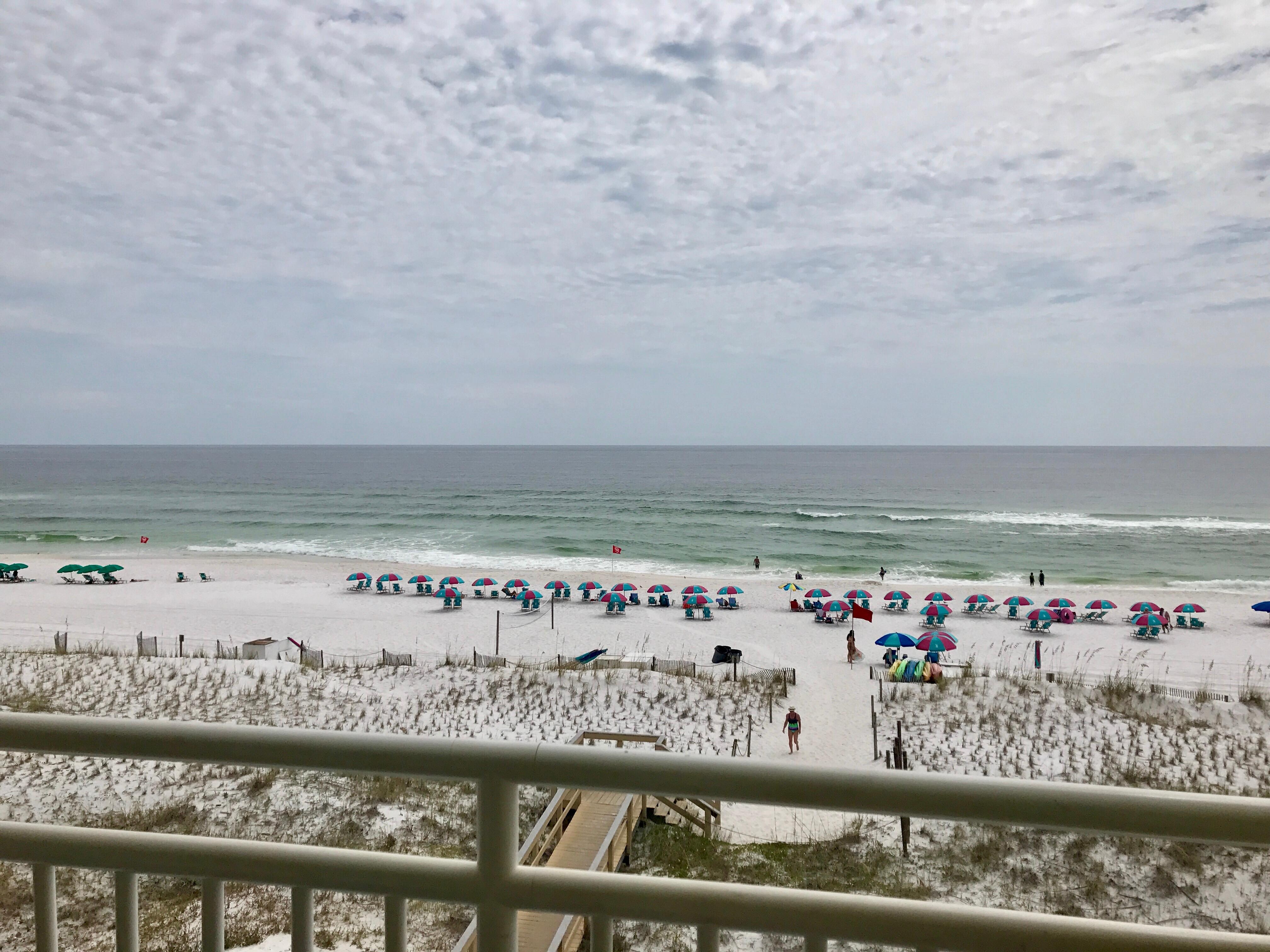 View from the balcony in the room.
