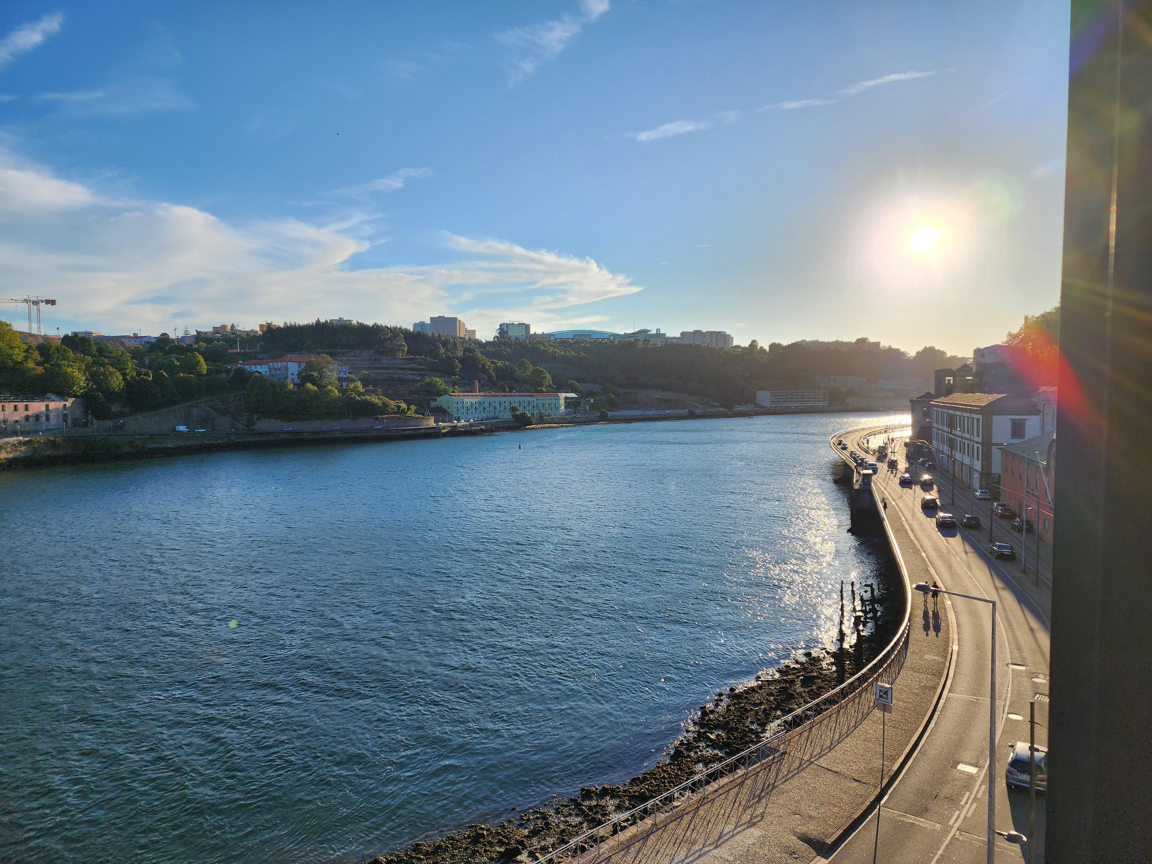 Por do sol sobre o Douro