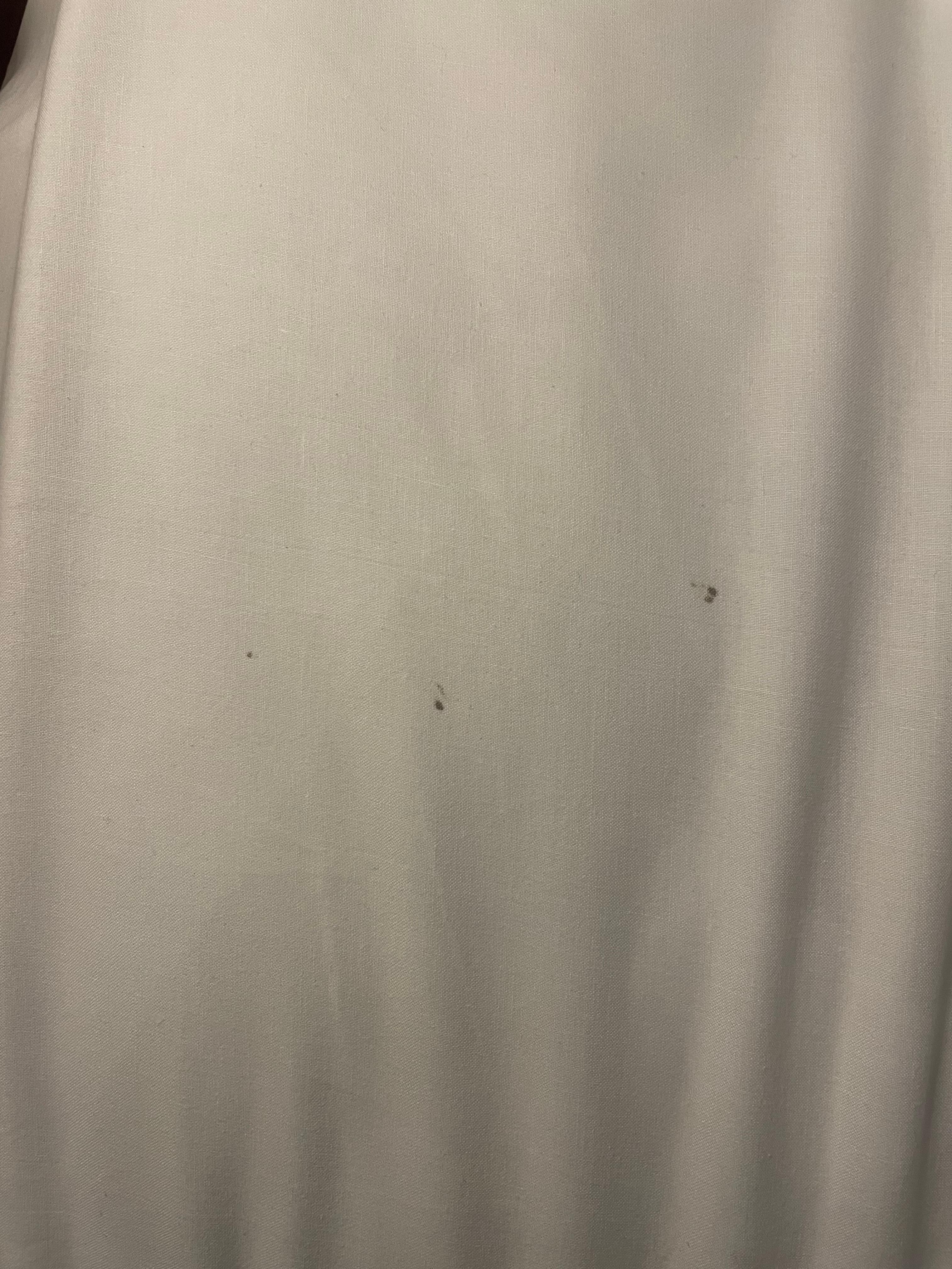 Blood spots on sheets 