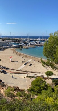 The El Toro beach below