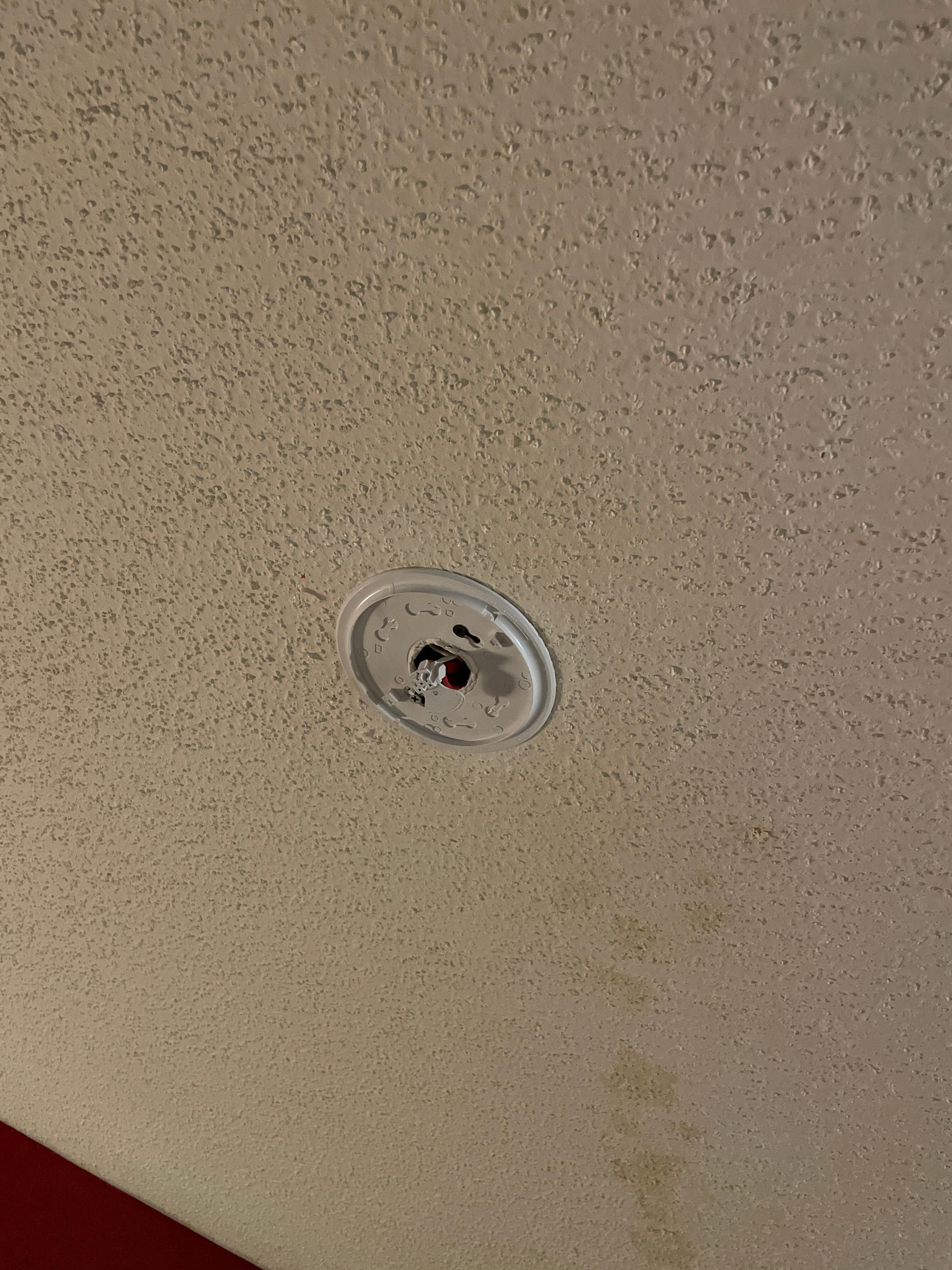 Missing smoke detector