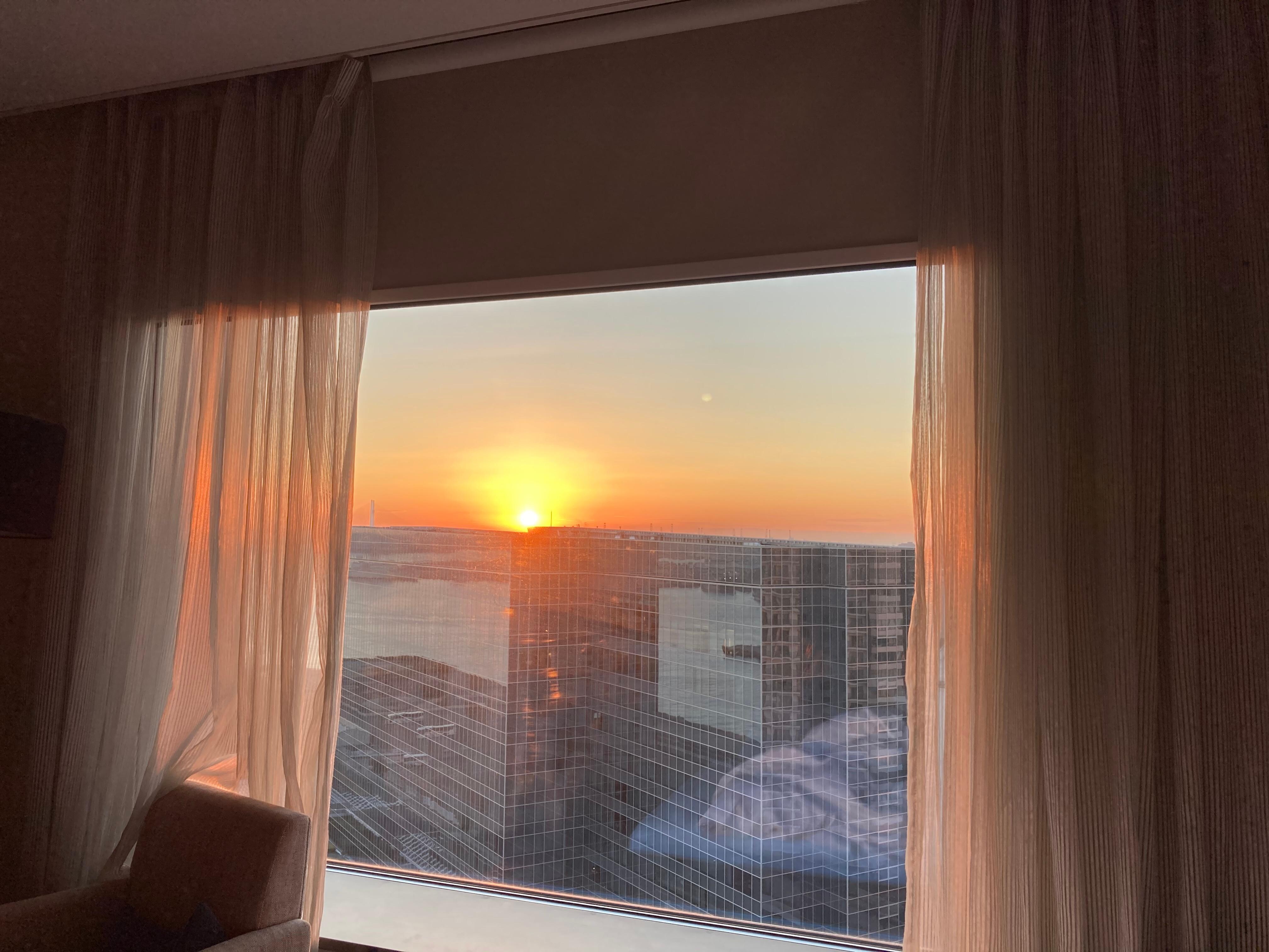 朝目覚め て感動！