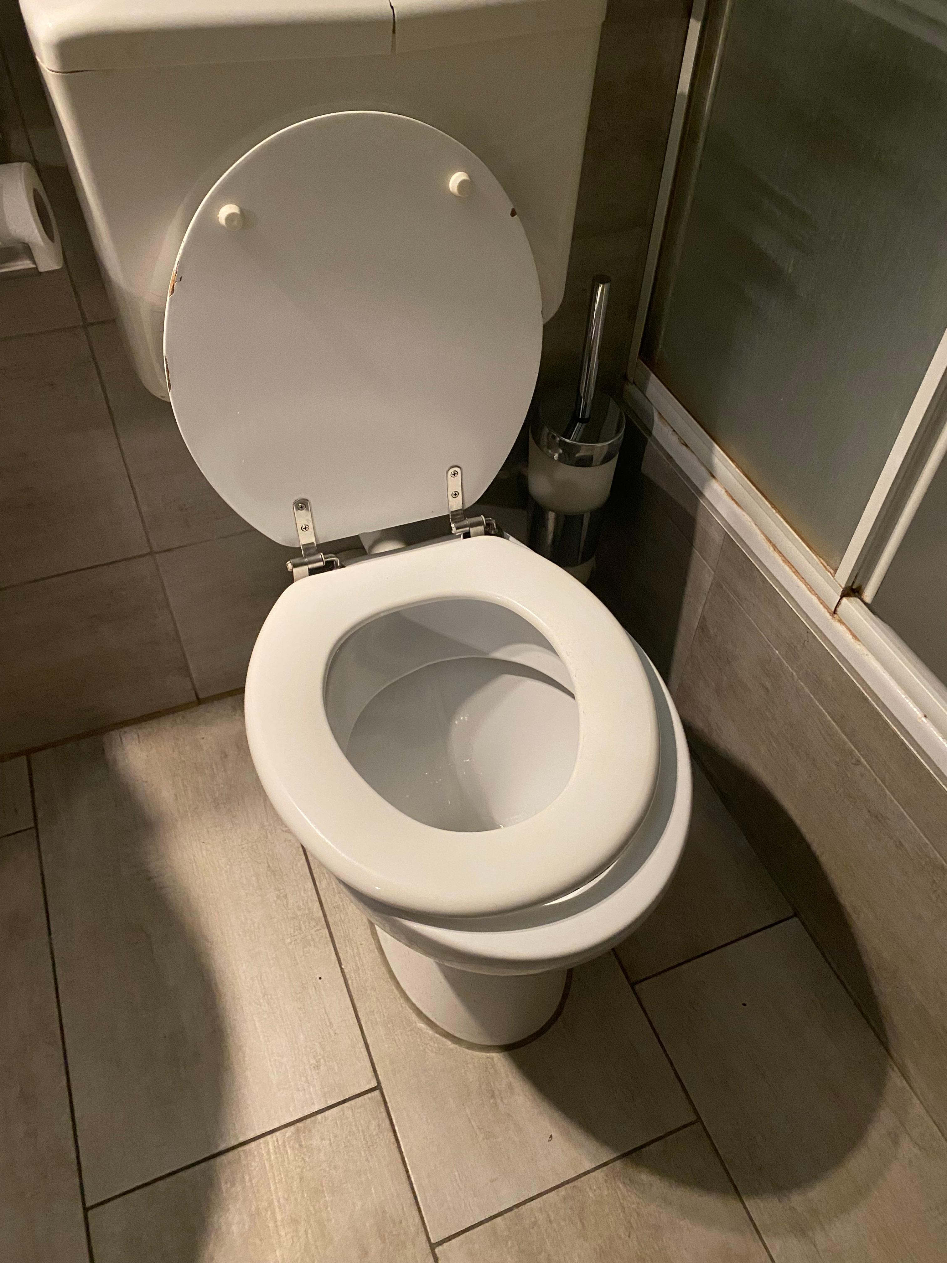 Broken toilet