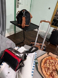 Instead of reminding me, I have a brand new pizza on the table. I should take with me when they came to escort me out at checkout time they’d rather just throw my piece away. That’s what happened when I try to come back and look for my belongingwere