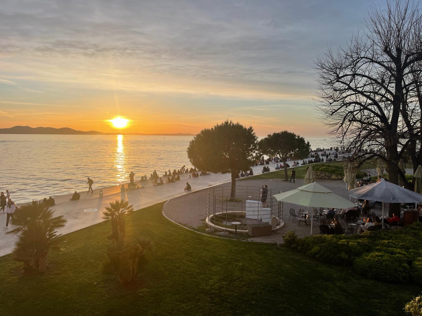 View from balcony of the Sea Organ 