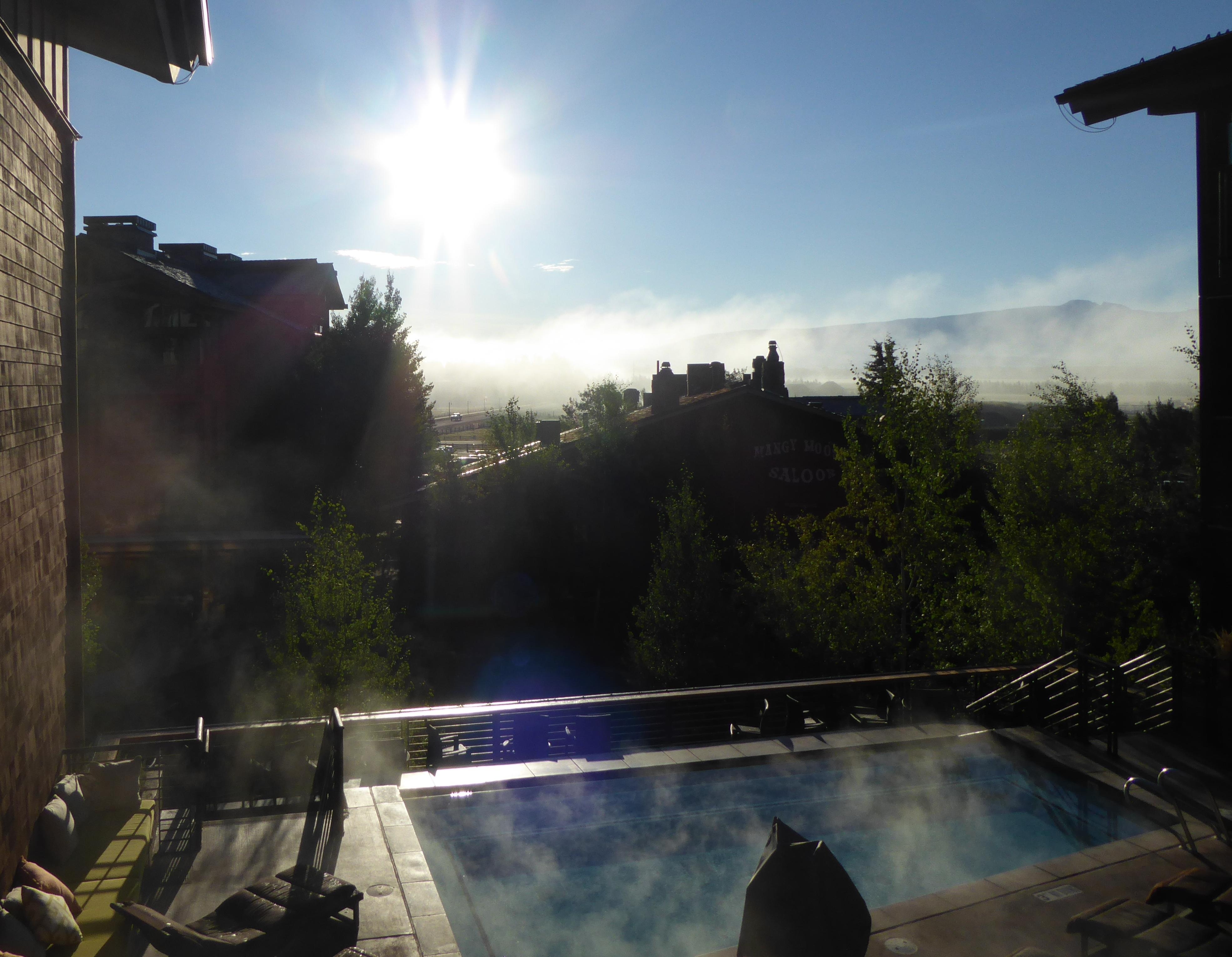 Early morning from hotel room looking east (away from Tetons)
