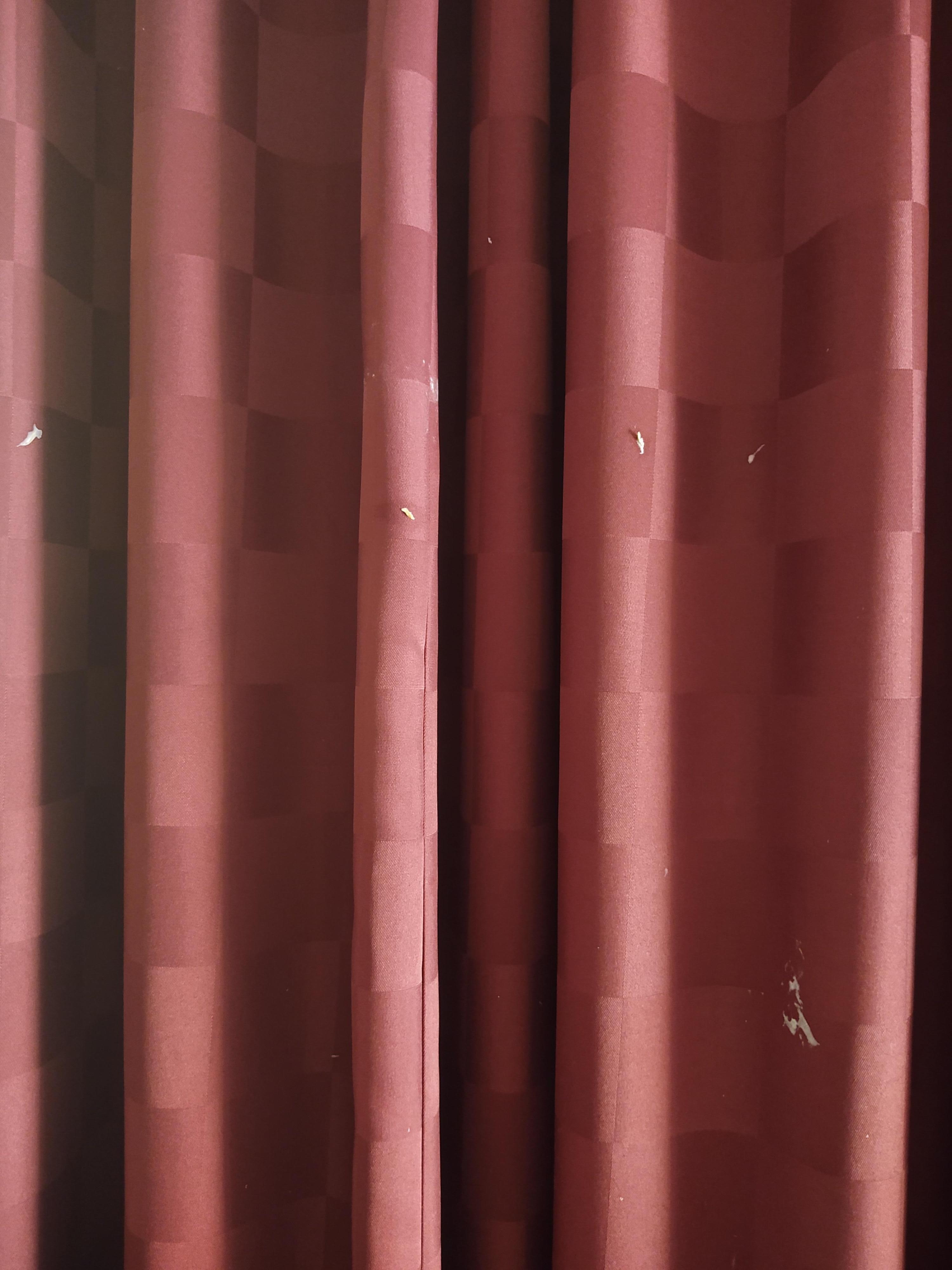 Boogers on the curtains 