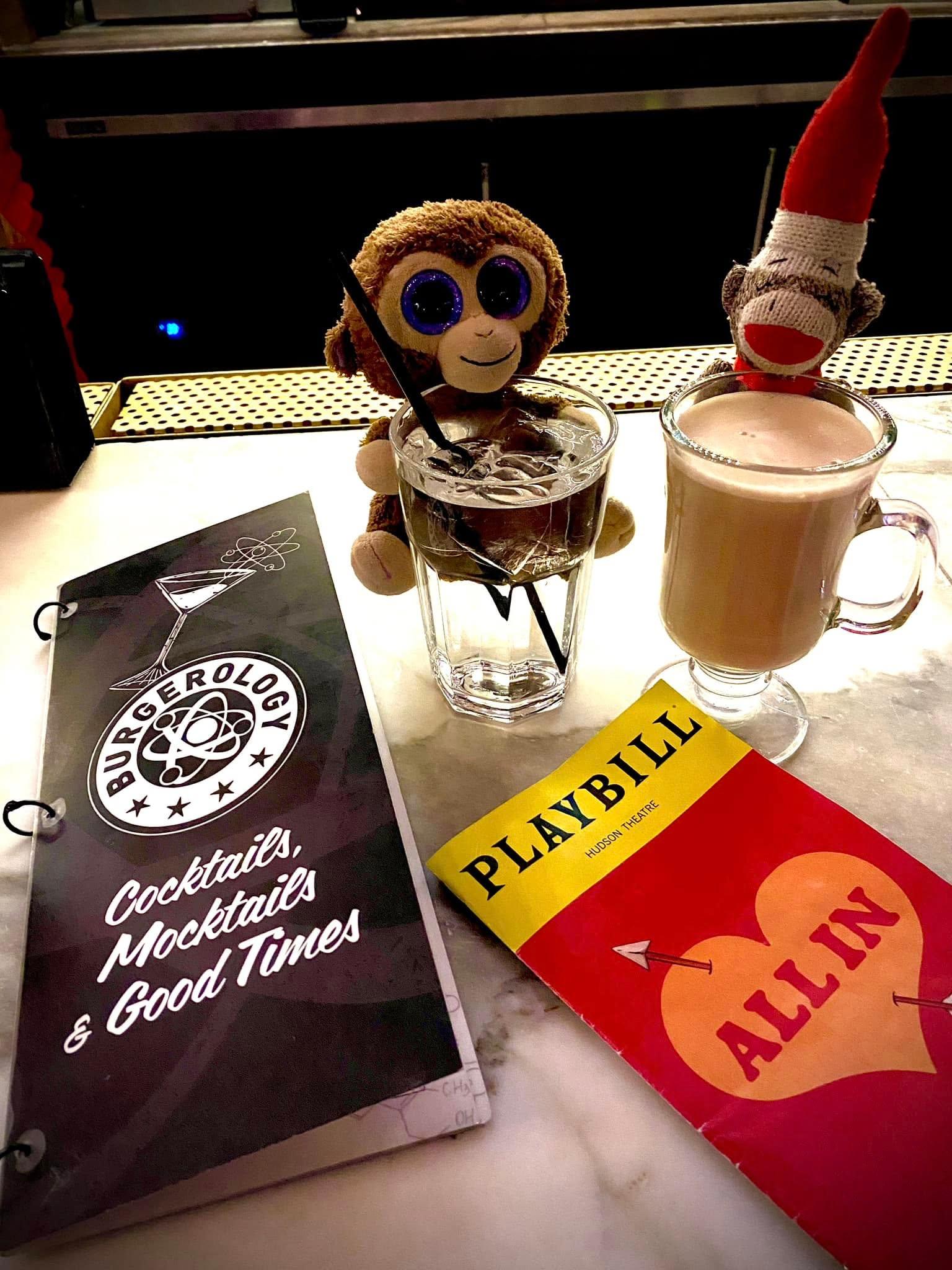 Martha & Coco enjoying a late night latte w/ Baileys at the restaurant