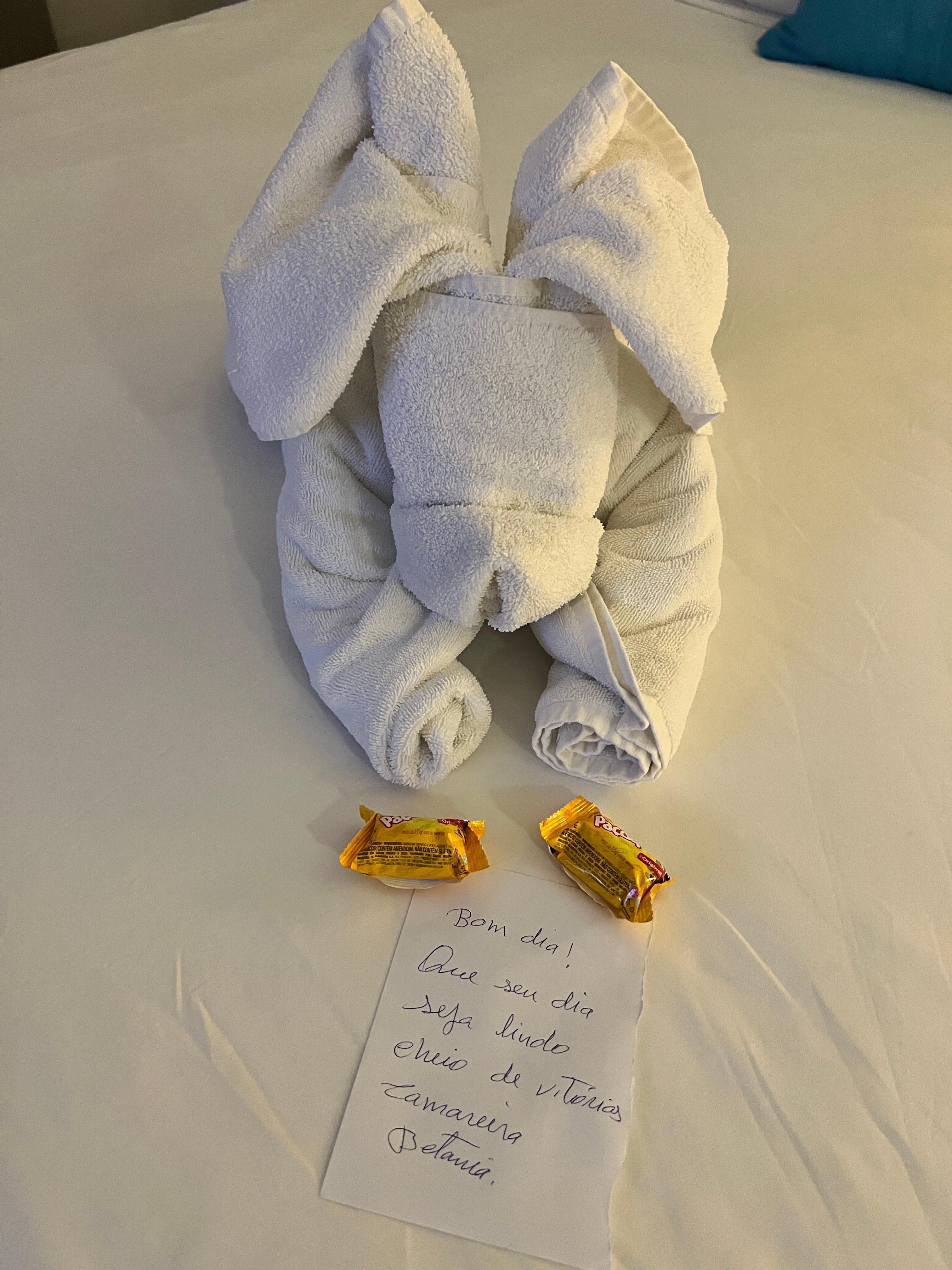 Maids hand written note 