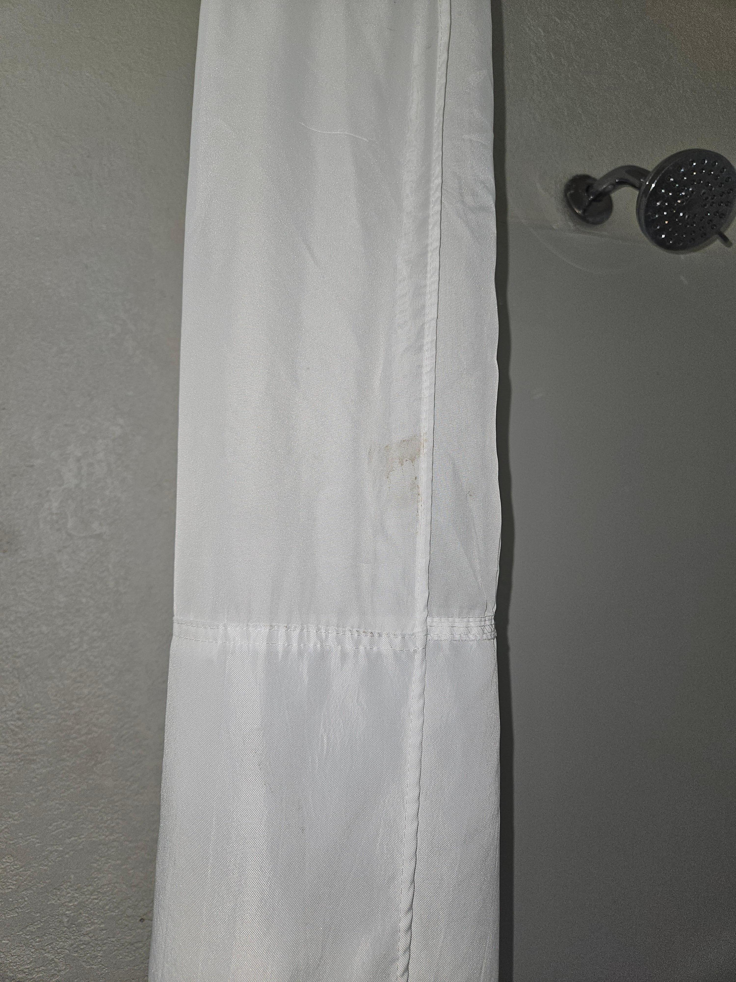 Dirty shower curtain