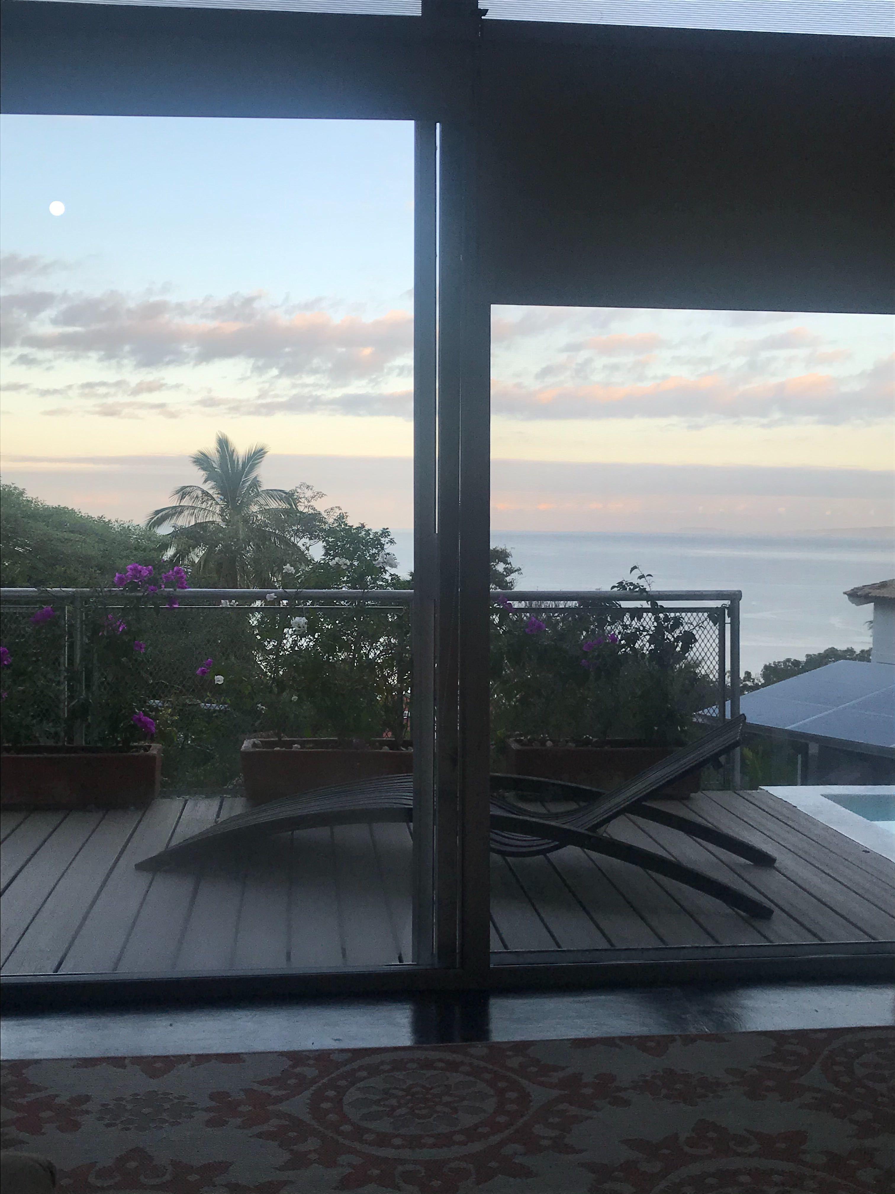 View from your bed in the master suite shipping container.