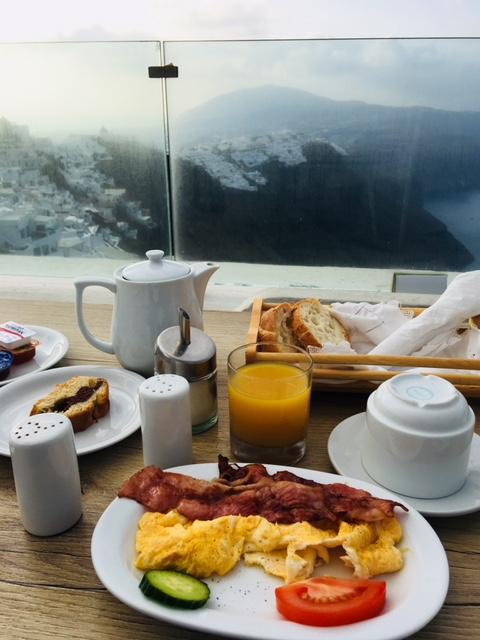 Breakfast with a view