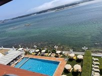 View of pool from room