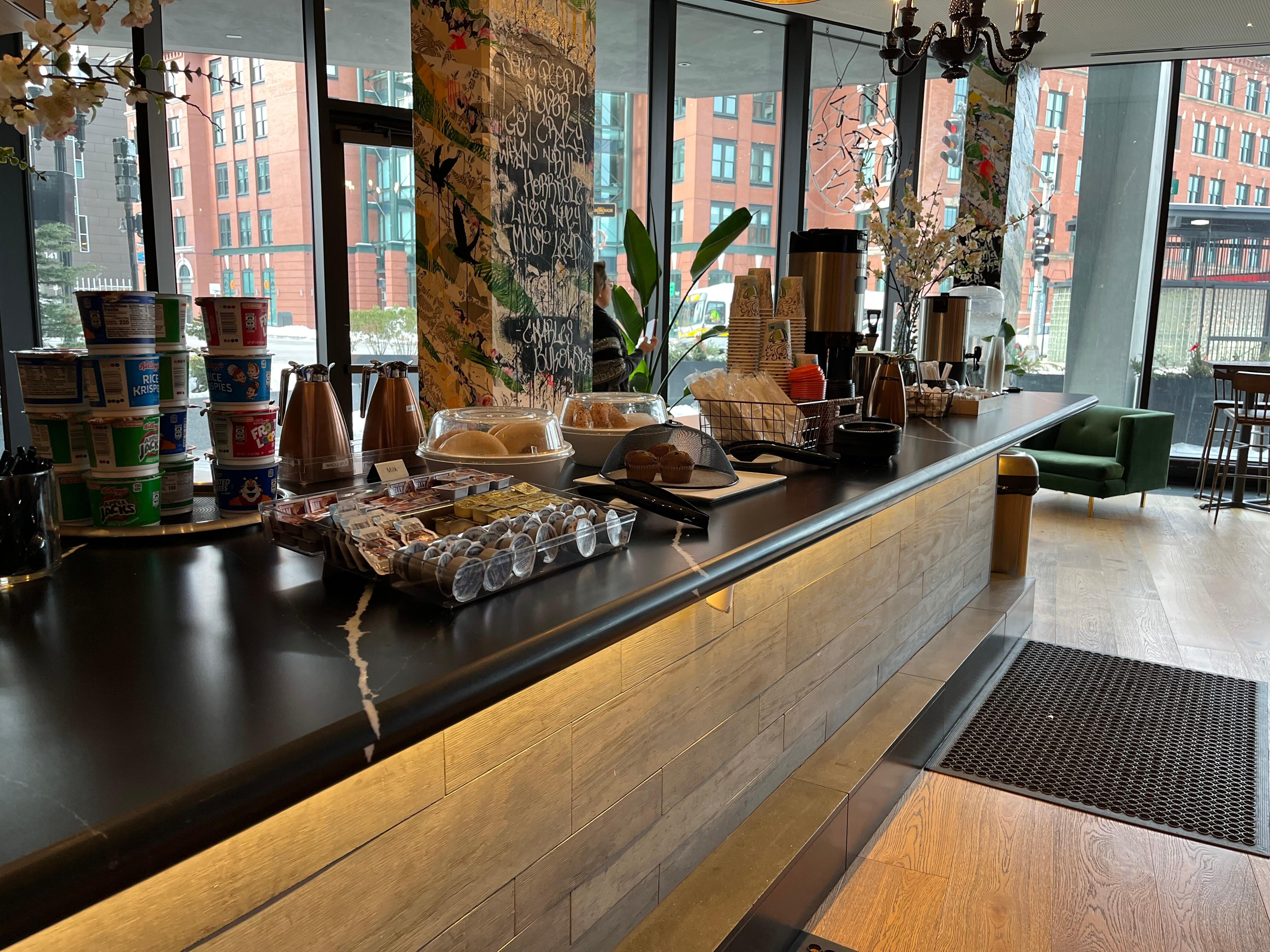 Photos of breakfast service on the website are misleading. If you love carbohydrate and don’t eat protein or drink any juice, this breakfast is for you.