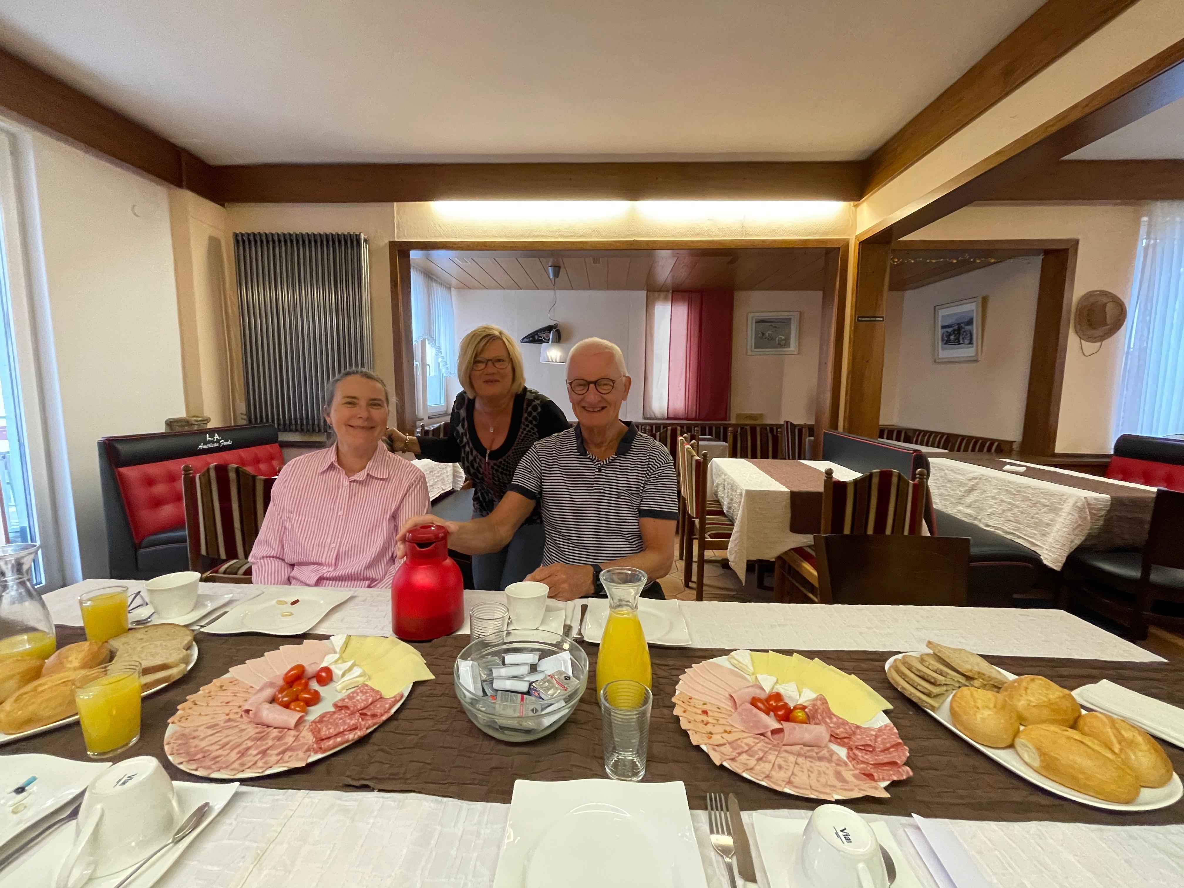 Morgenbord på hotellet