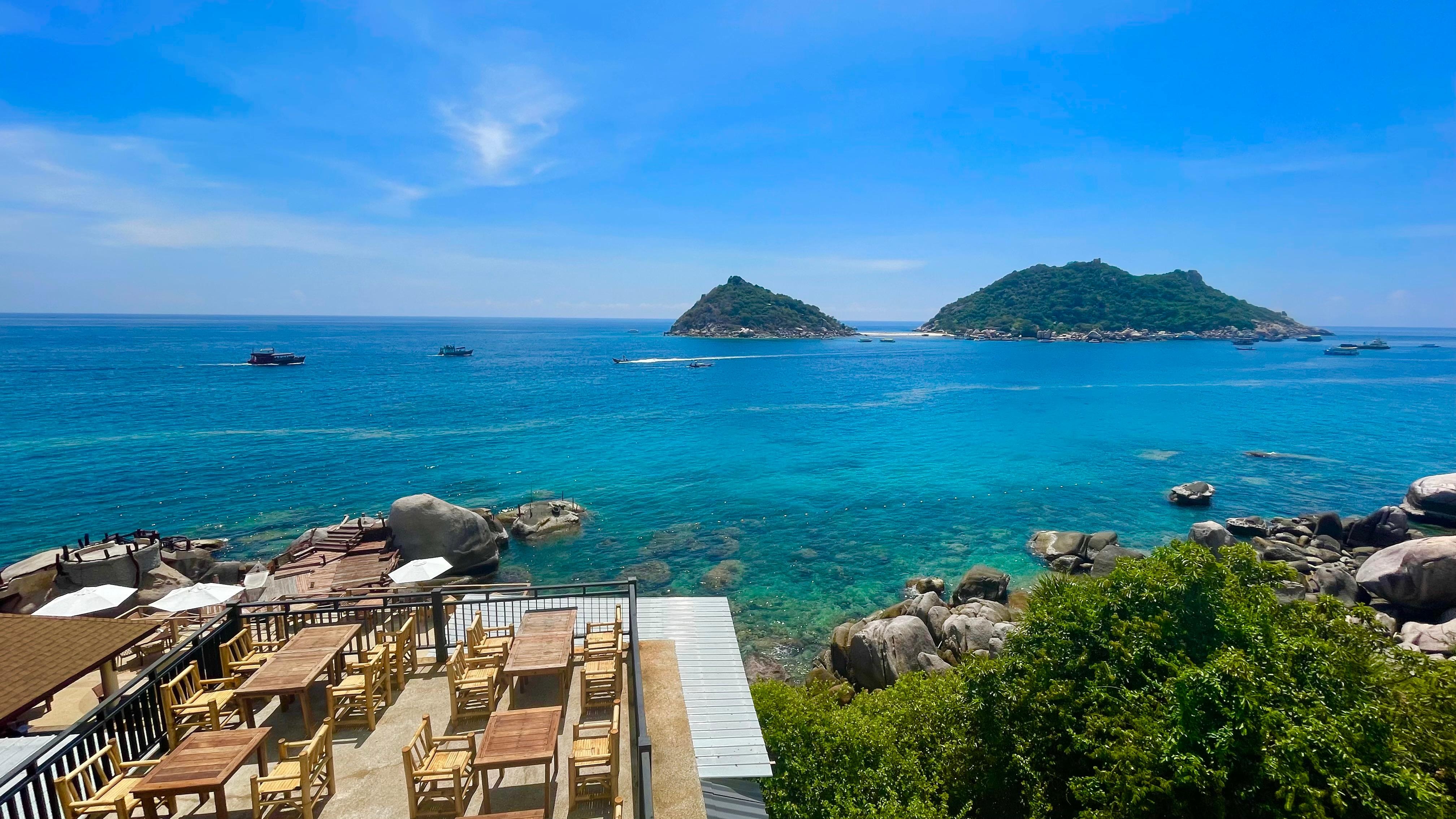 プールデツキからの眺め