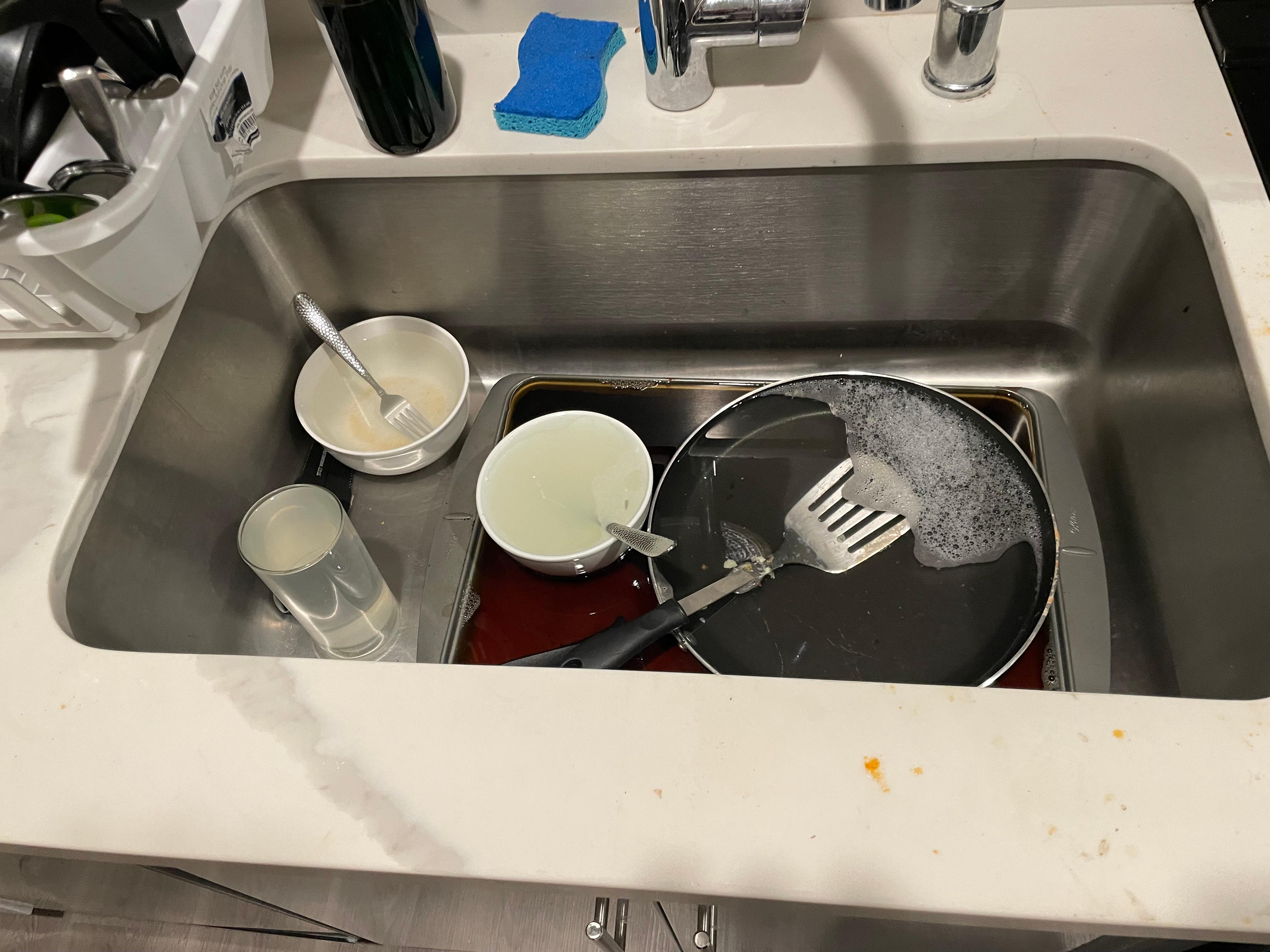 sink with dishes