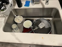 sink with dishes