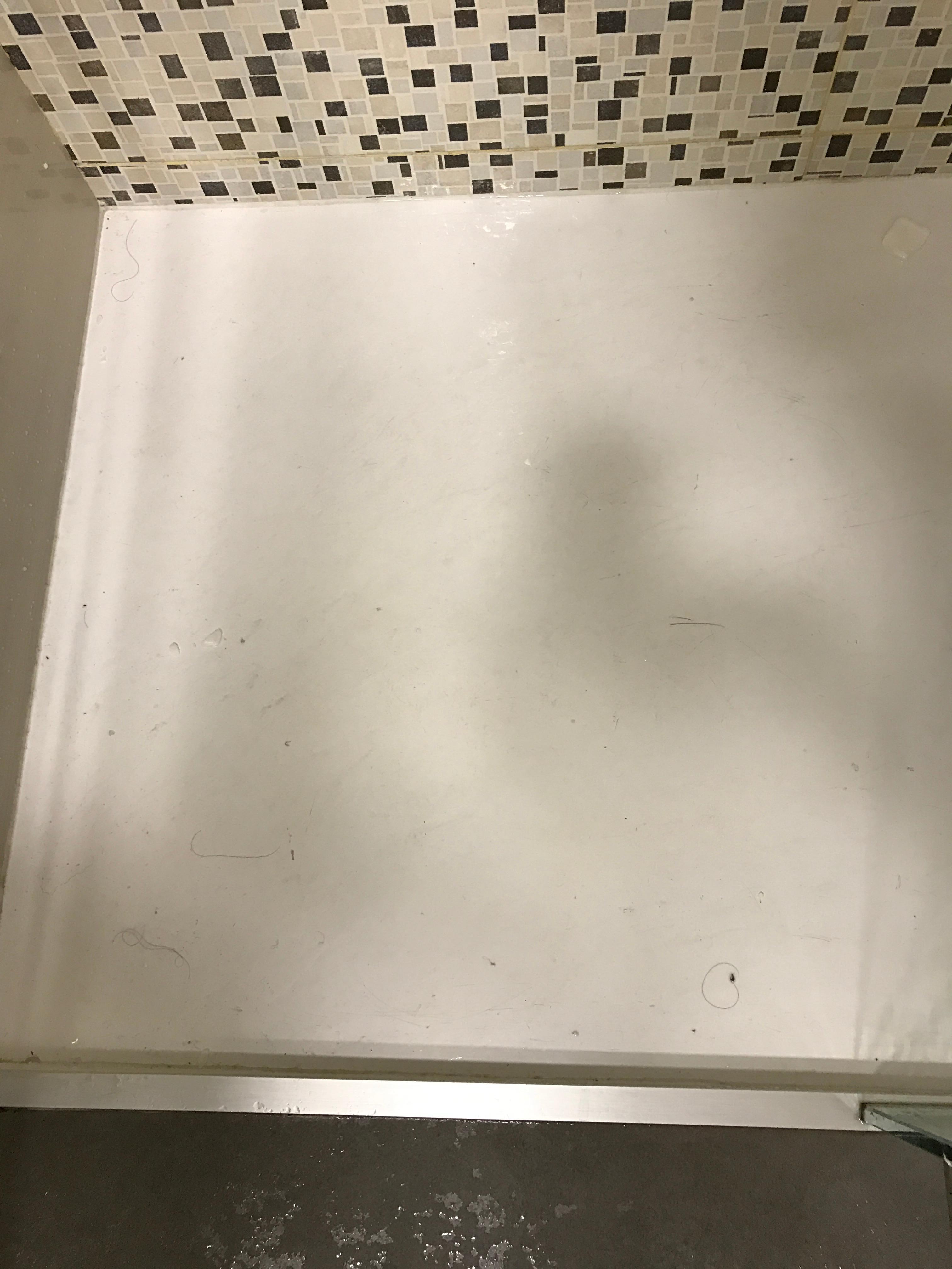 Hairs in the shower tray