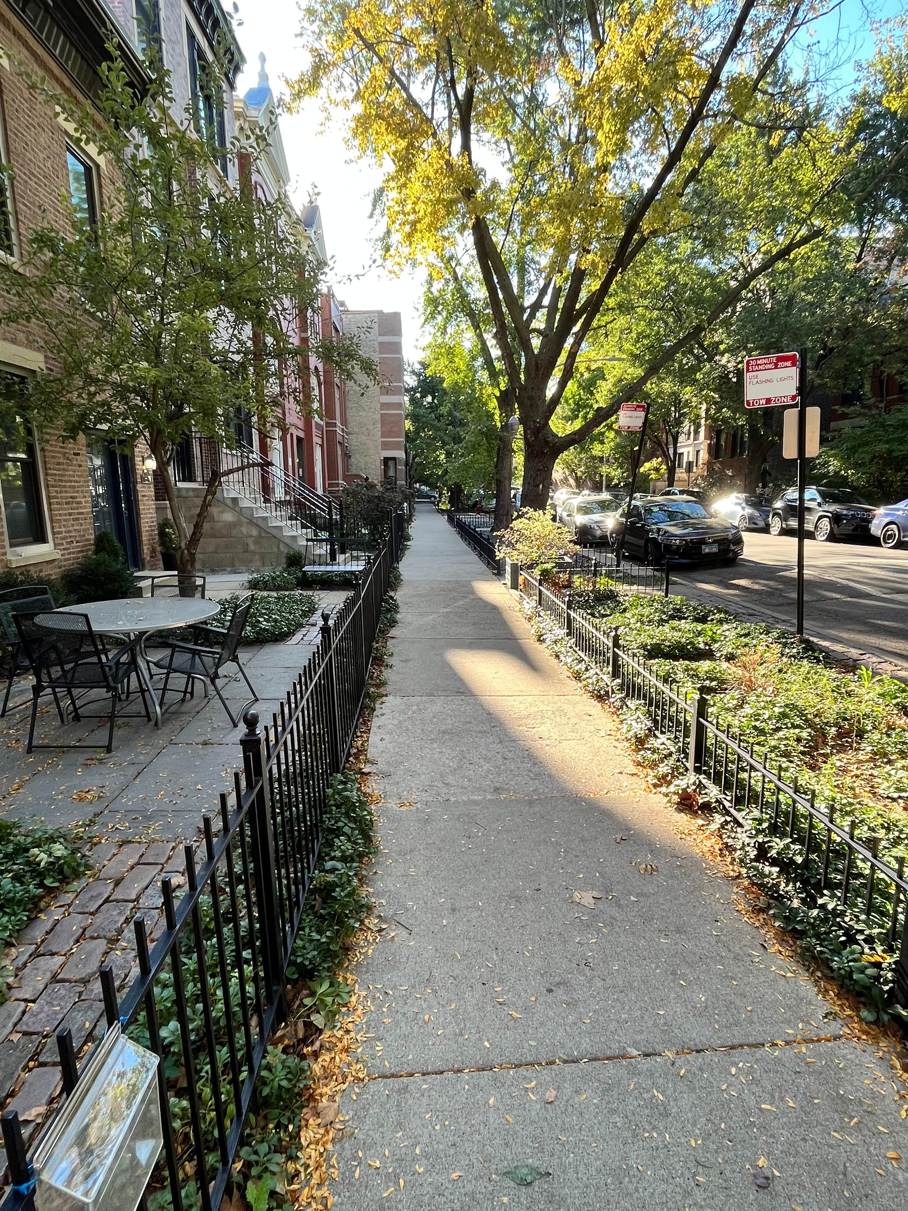 Street view looking toward N Wood